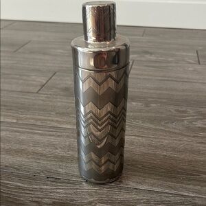 Missoni for Target Silver Cocktail Shaker with Chevron Pattern